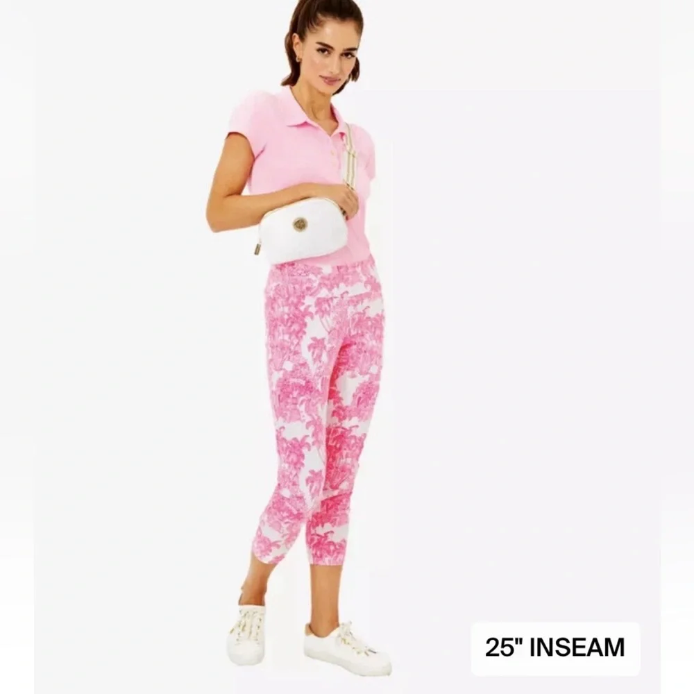 NWT Lilly Pulitzer CORSO CROP PANT UPF 50+ RESORT WHITE PB ANNIVERSARY TOILE 4 - Picture 10 of 10